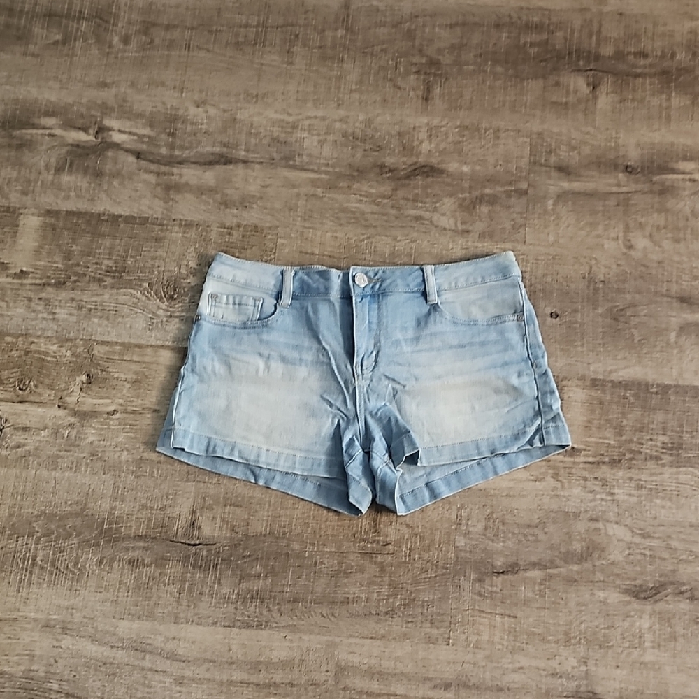 Indigo Rein Light Blue Jean Shorts
